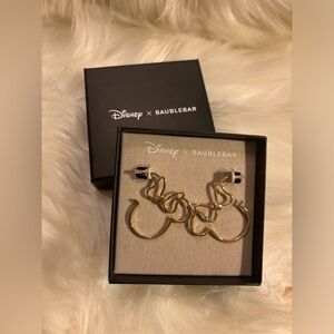Disney Minnie BaubleBar Hoop Earrings NIB